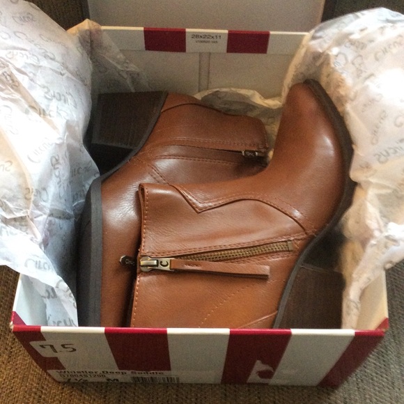 Sam Edelman Brown Ankle Boots Size 7.5 NIB - Picture 7 of 7